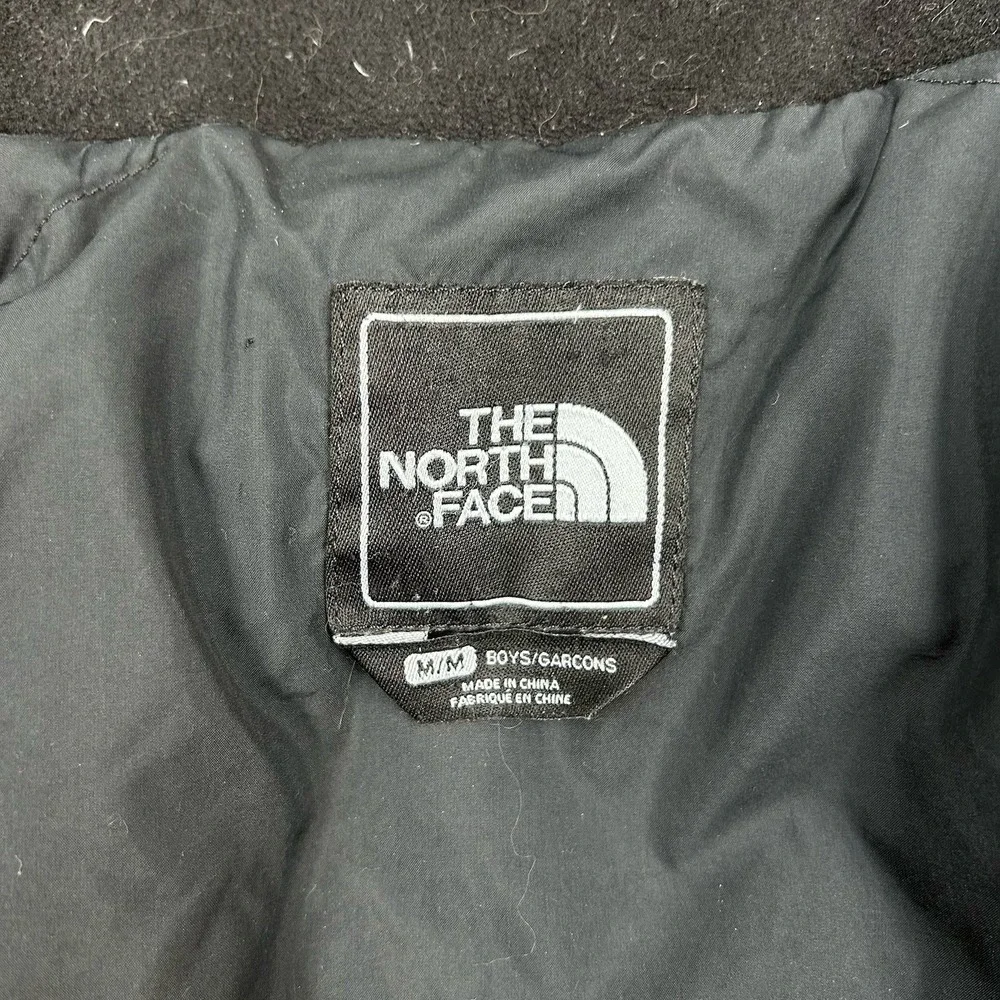 The North Face Boys Down Puffer Jacket Black 550 Fill Winter Coat Kids M (10/12)